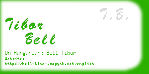 tibor bell business card